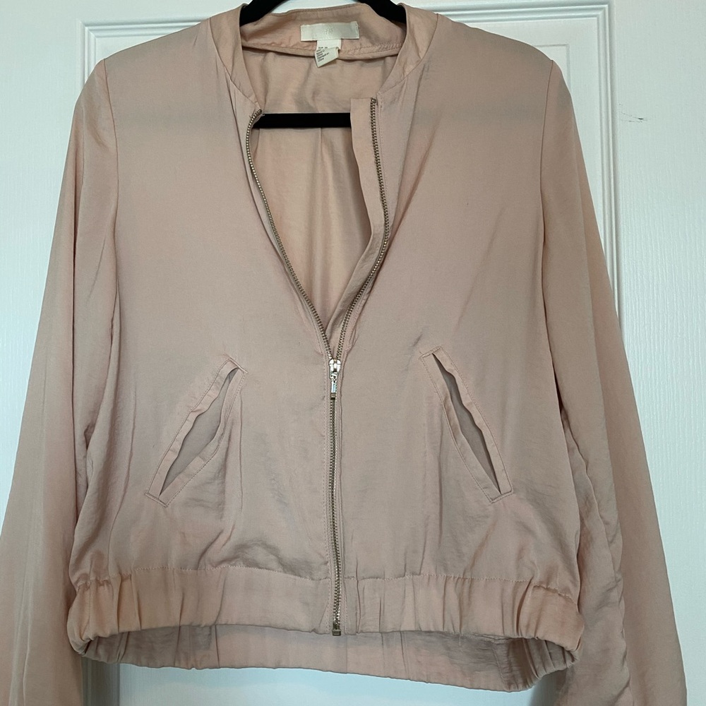 Light pink bomber jacket